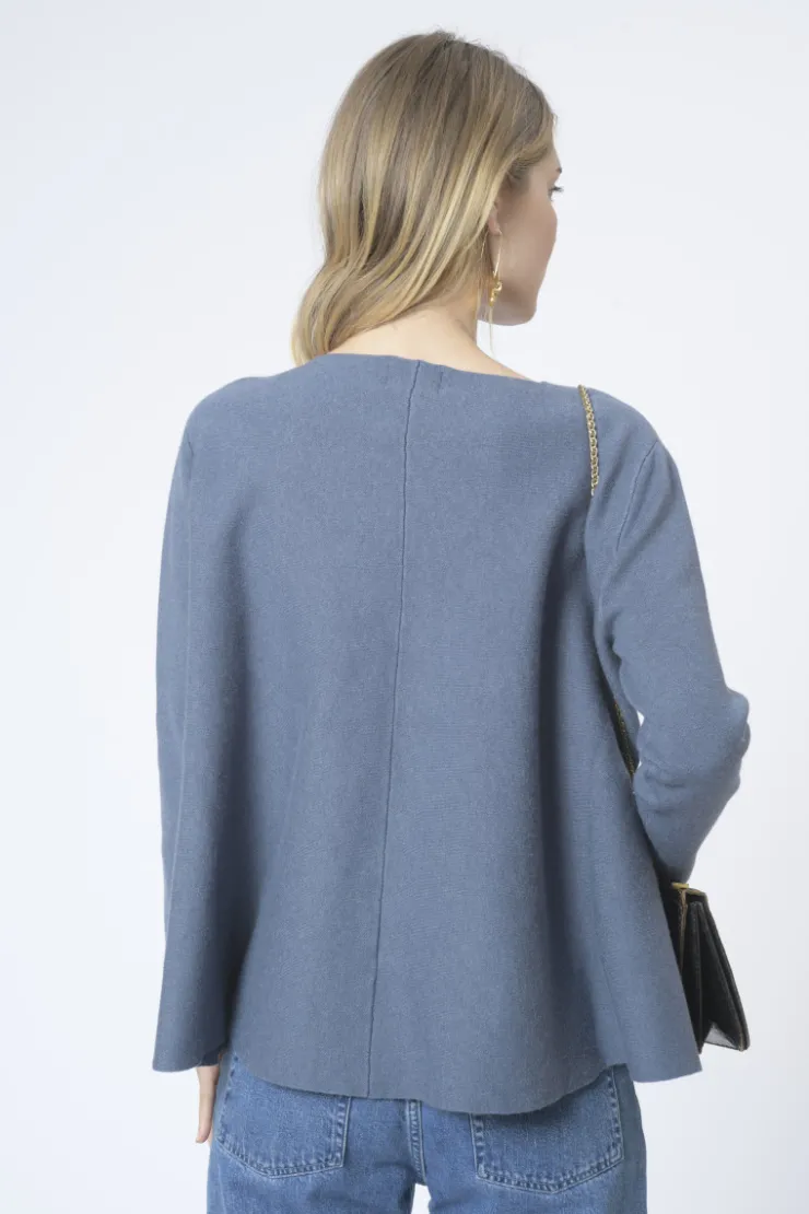 Orfeo Paris Pull Donia Bleu Denim> Pulls & Cardigans